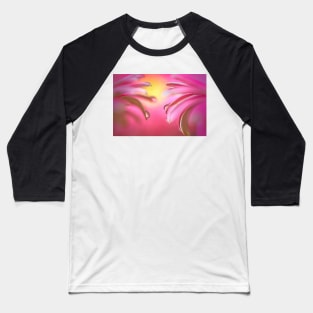 Droplets on Gerberas with Refraction Baseball T-Shirt